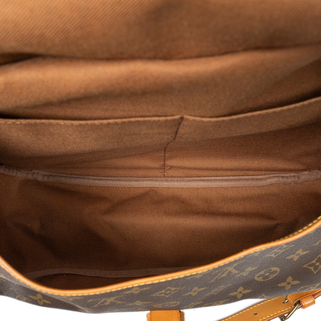 Shoulder Bag Saumur GM Brown Monogram Canvas