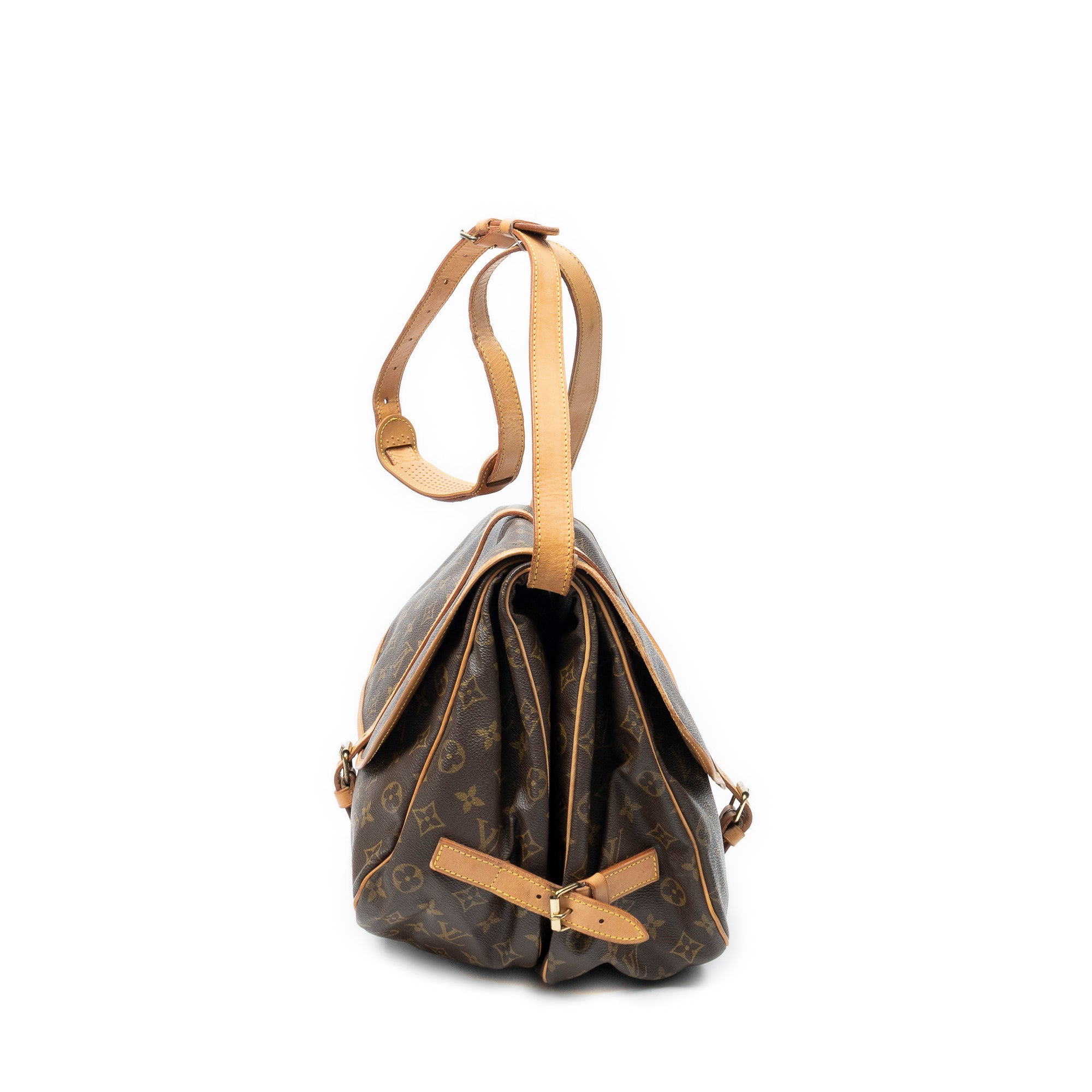 Shoulder Bag Saumur GM Brown Monogram Canvas