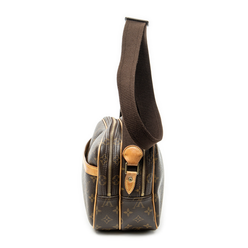 Shoulder Bag Reporter PM Brown Monogram Canvas