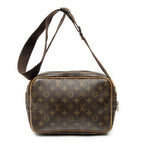 Shoulder Bag Reporter PM Brown Monogram Canvas