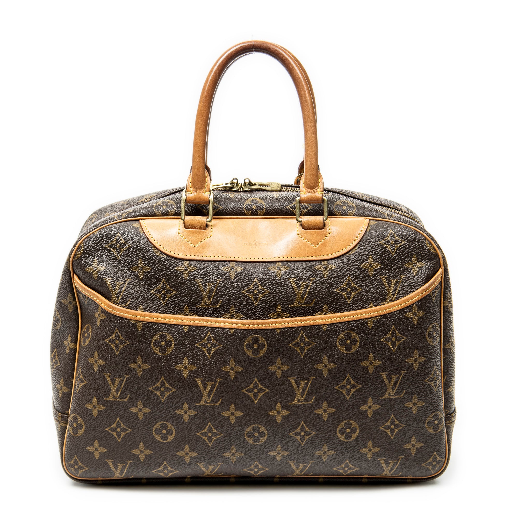 Handbag Deauville Brown Monogram Canvas