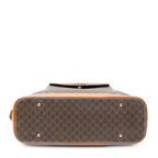 Handbag Vintage Front Pocket Dome Bag Brown Macadam Coated Canvas