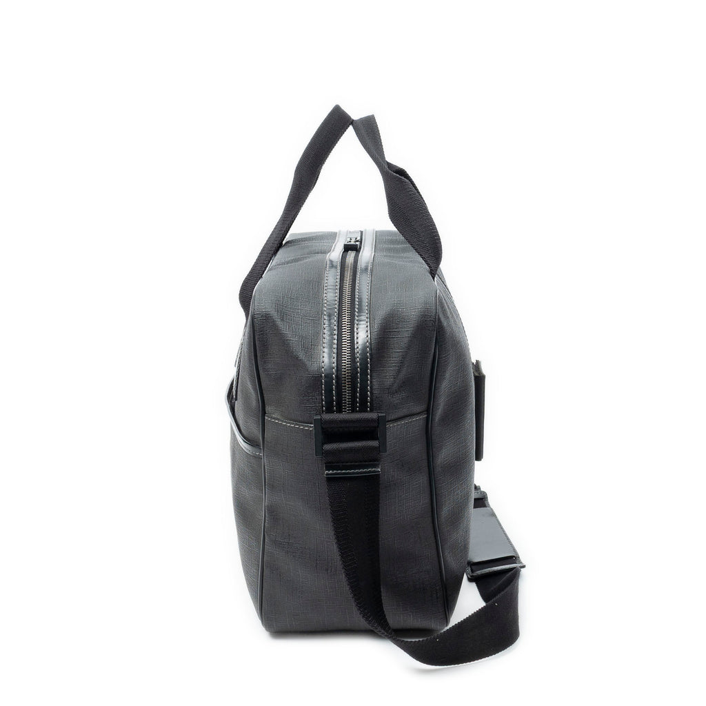 Shoulder Bag Interlocking G Briefcase Bag Black Coated Canvas