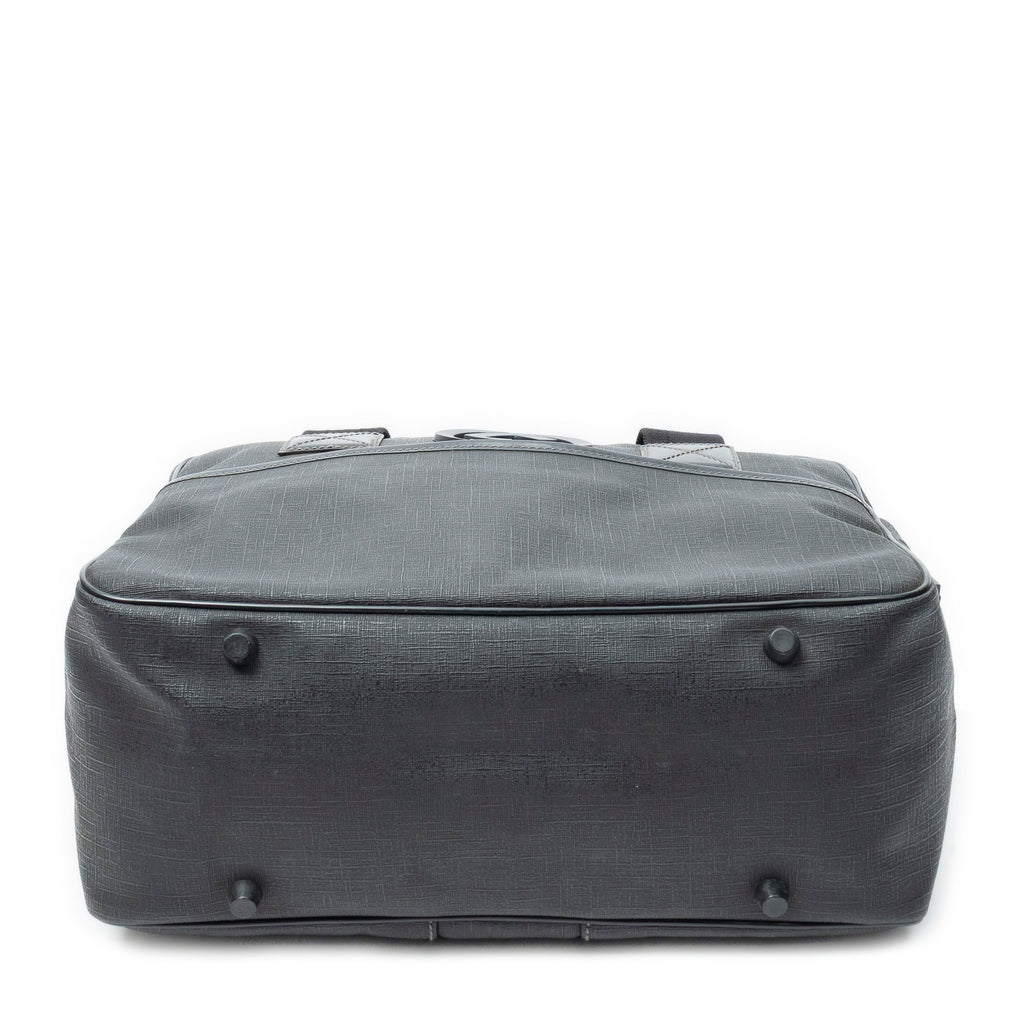 Shoulder Bag Interlocking G Briefcase Bag Black Coated Canvas