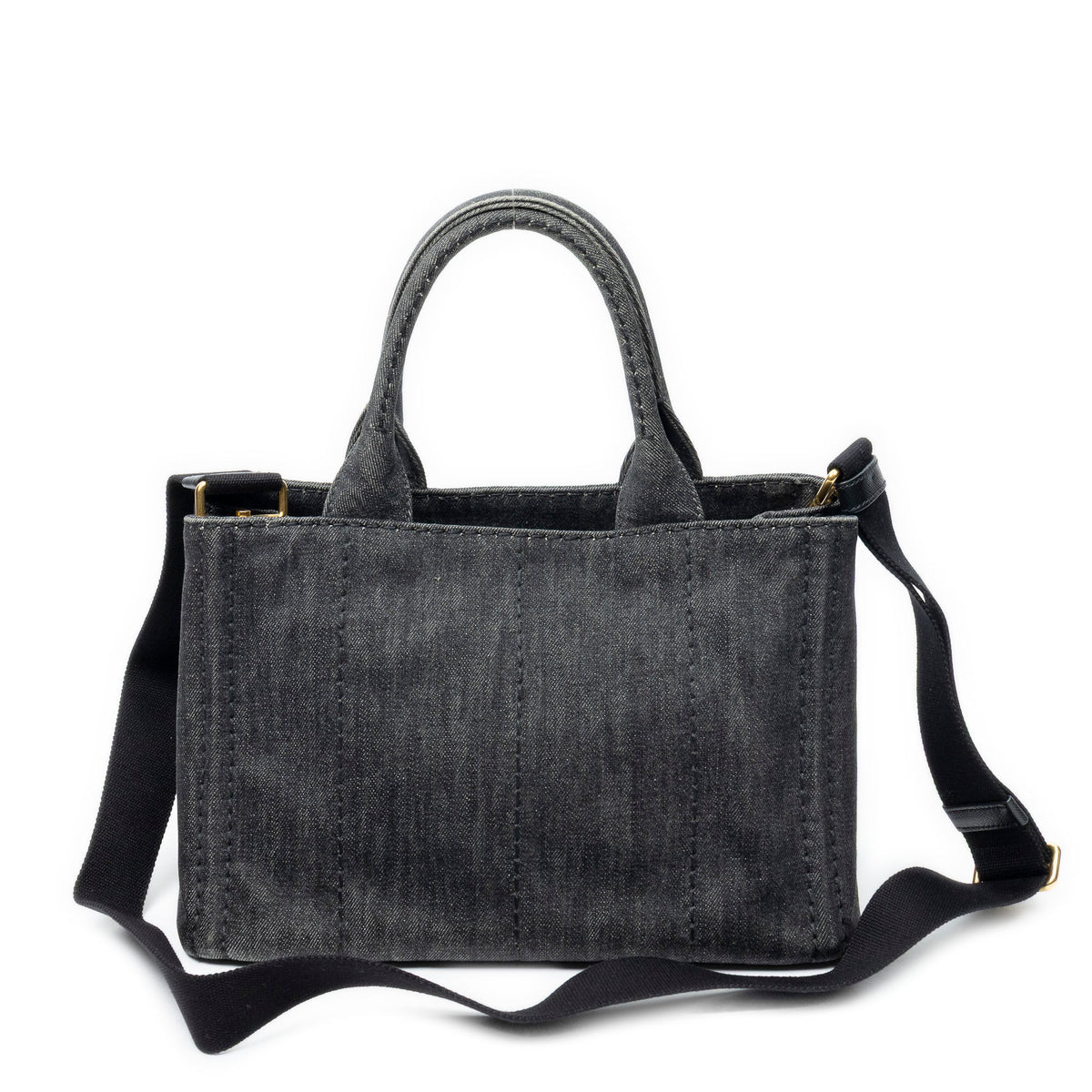 Shoulder Bag Small Canapa Tote Black Canapa Denim Canvas