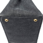 Shoulder Bag Small Canapa Tote Black Canapa Denim Canvas