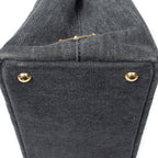 Shoulder Bag Small Canapa Tote Black Canapa Denim Canvas
