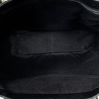 Shoulder Bag Bamboo Tote Black Monogrammed Canvas