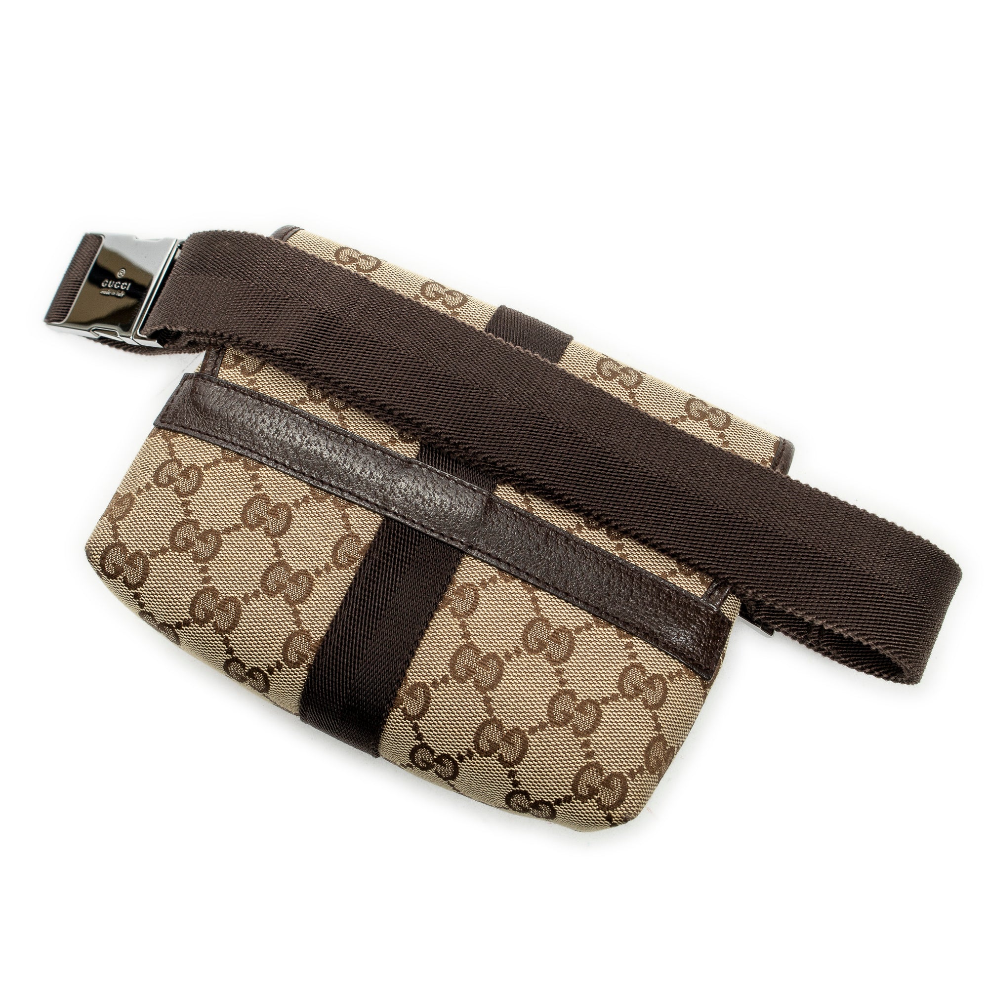 Waist Bag Mini Pushlock Waist Bag Brown Monogrammed Canvas