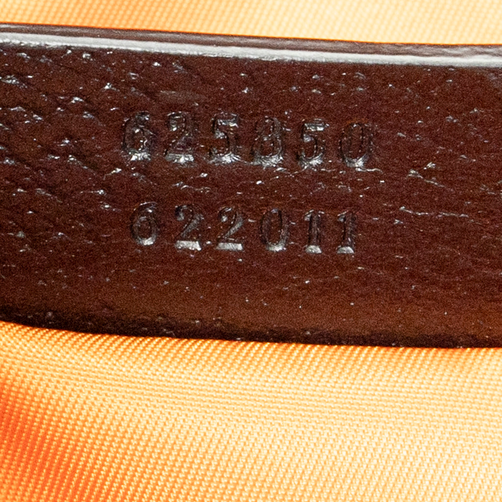 Shoulder Bag Small Messenger Crossbody Orange Monogrammed Nylon Canvas