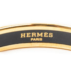 Bracelet Enamel Bangle PM Green Gold Plated