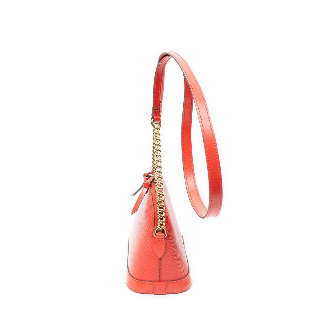 Shoulder Bag Mini Alma Chain Coquelicot Epi