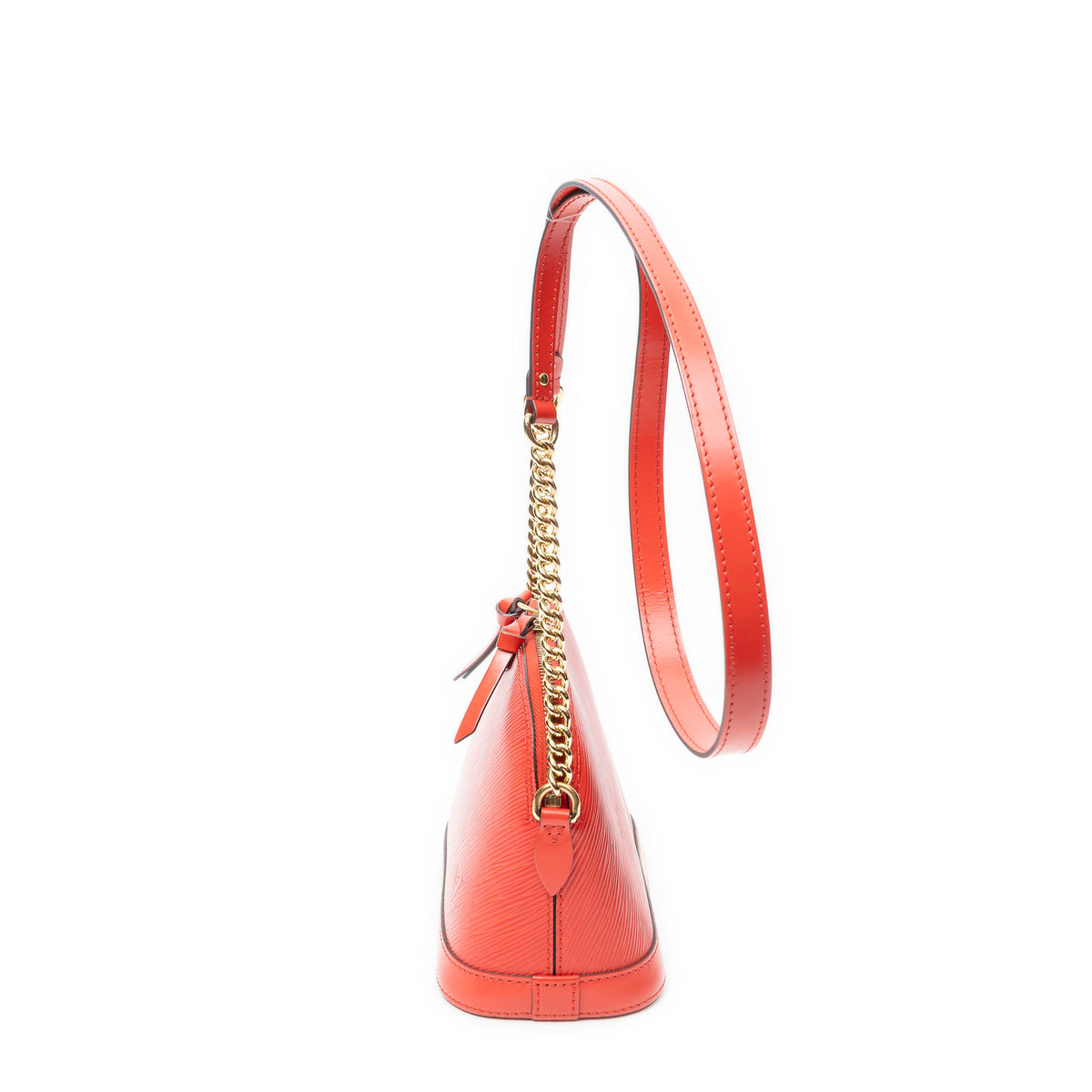 Shoulder Bag Mini Alma Chain Coquelicot Epi