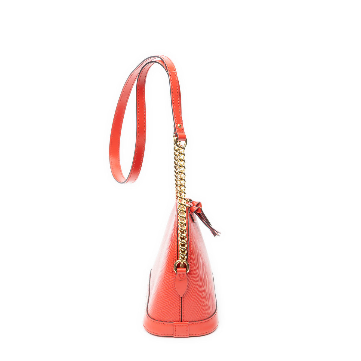 Shoulder Bag Mini Alma Chain Coquelicot Epi