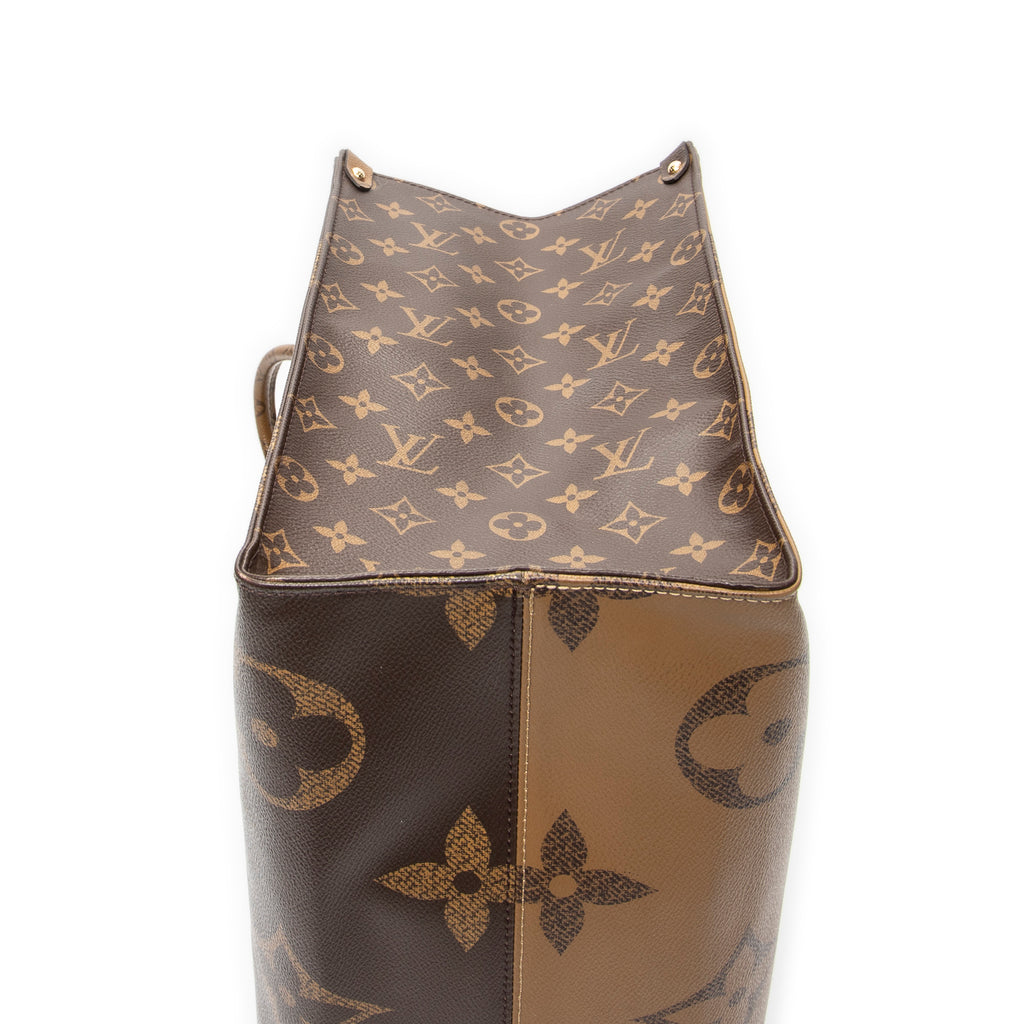 Shoulder Bag Onthego GM Brown Monogram Giant Reverse