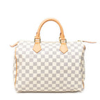 Handbag Speedy 30 Ivory Damier Azur