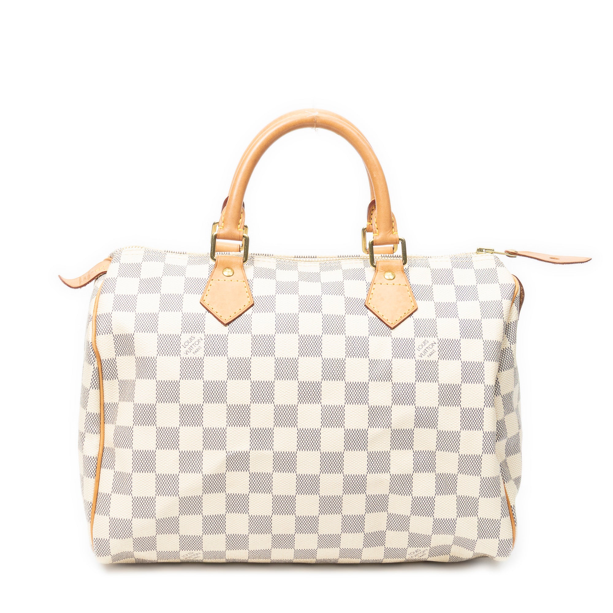 Handbag Speedy 30 Ivory Damier Azur