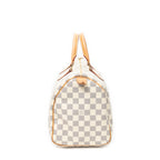 Handbag Speedy 30 Ivory Damier Azur