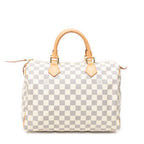 Handbag Speedy 30 Ivory Damier Azur