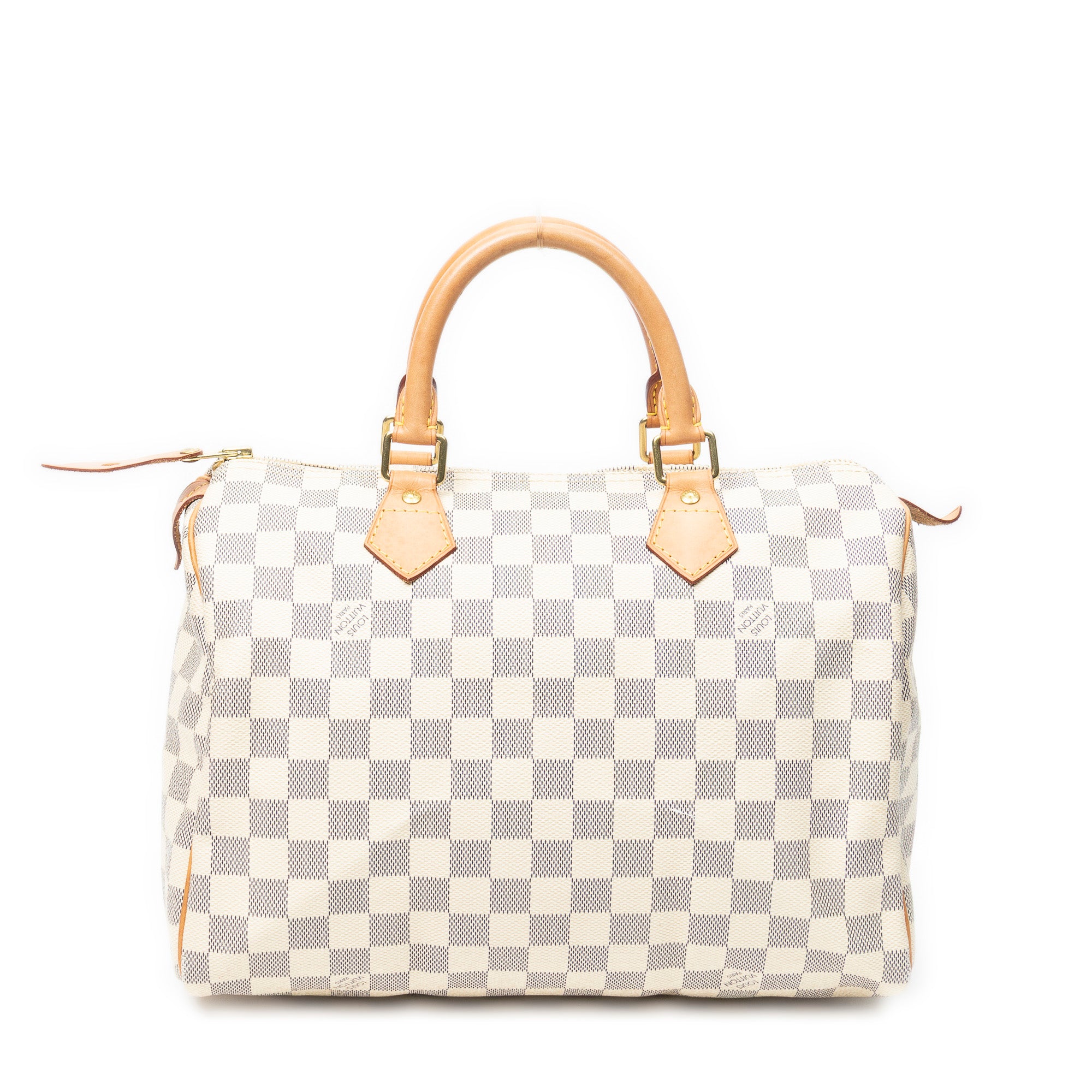 Handbag Speedy 30 Ivory Damier Azur
