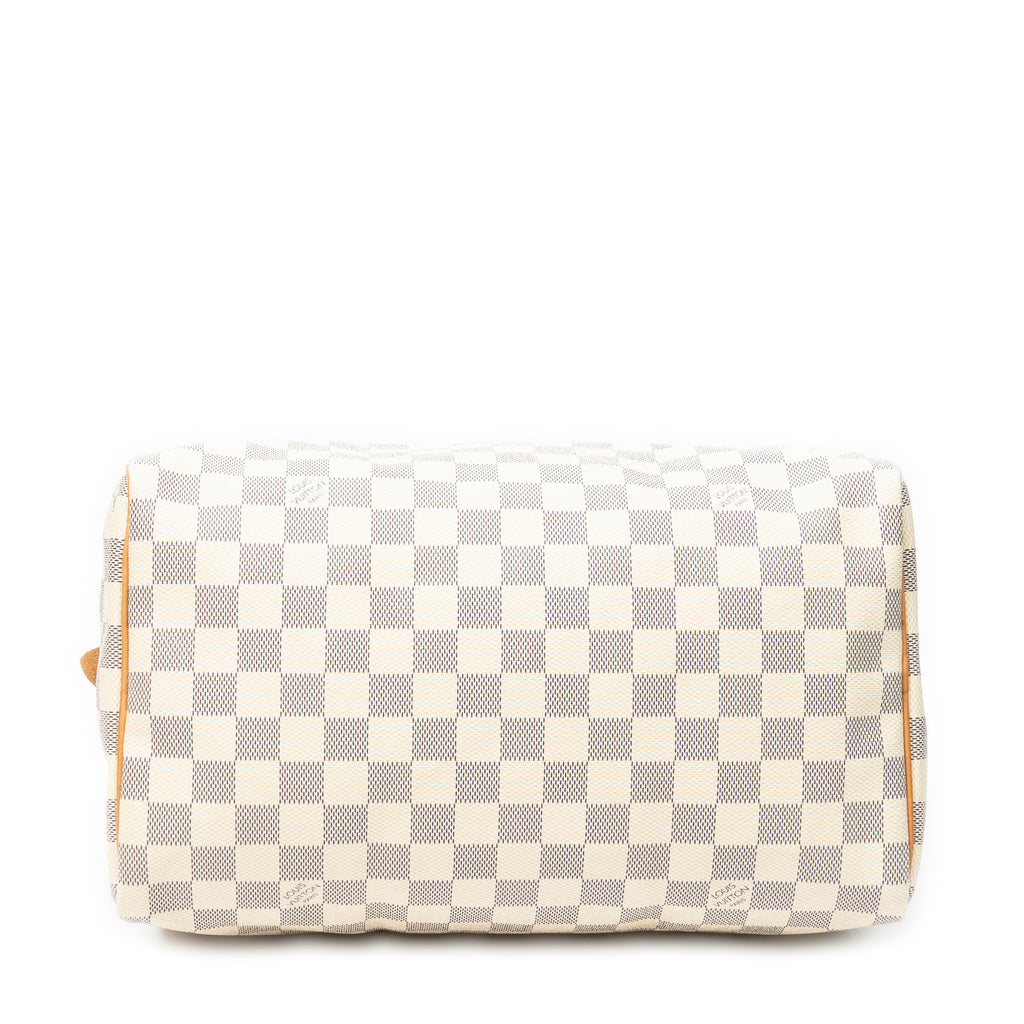 Handbag Speedy 30 Ivory Damier Azur