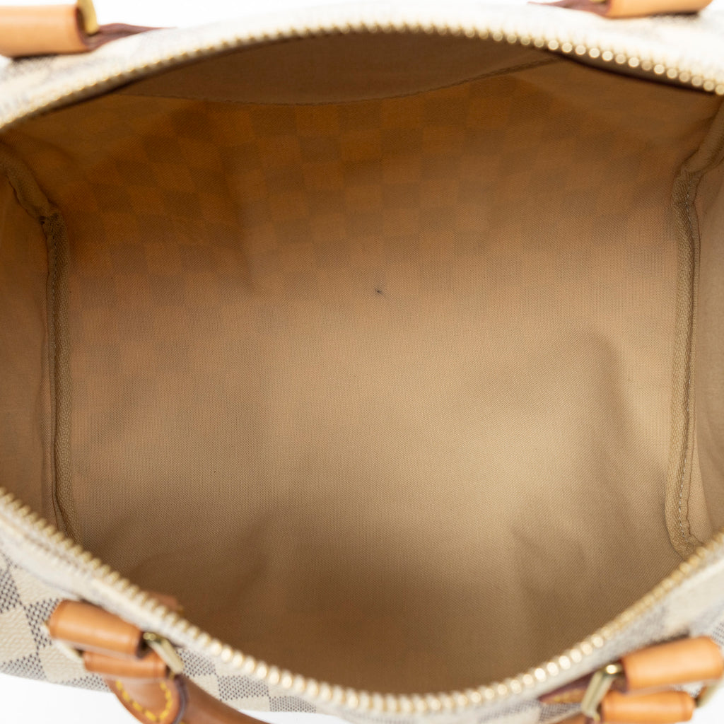 Handbag Speedy 30 Ivory Damier Azur