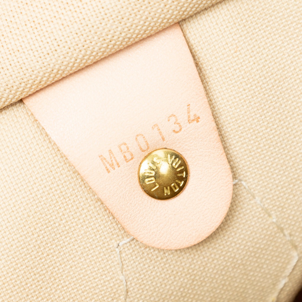 Handbag Speedy 30 Ivory Damier Azur