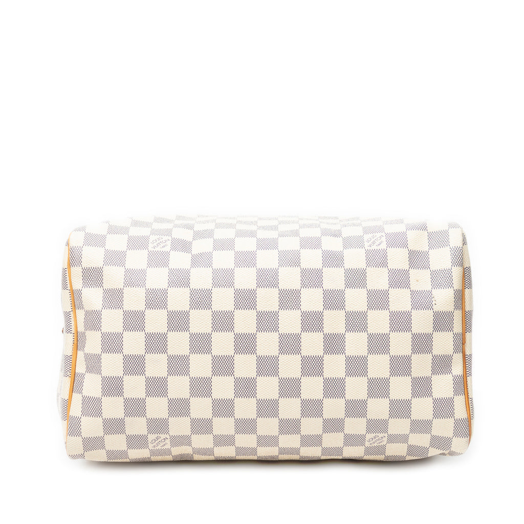 Handbag Speedy 30 Ivory Damier Azur