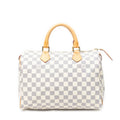 Handbag Speedy 30 Ivory Damier Azur