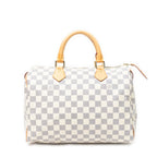 Handbag Speedy 30 Ivory Damier Azur