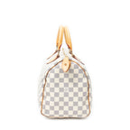 Handbag Speedy 30 Ivory Damier Azur