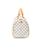 Handbag Speedy 30 Ivory Damier Azur