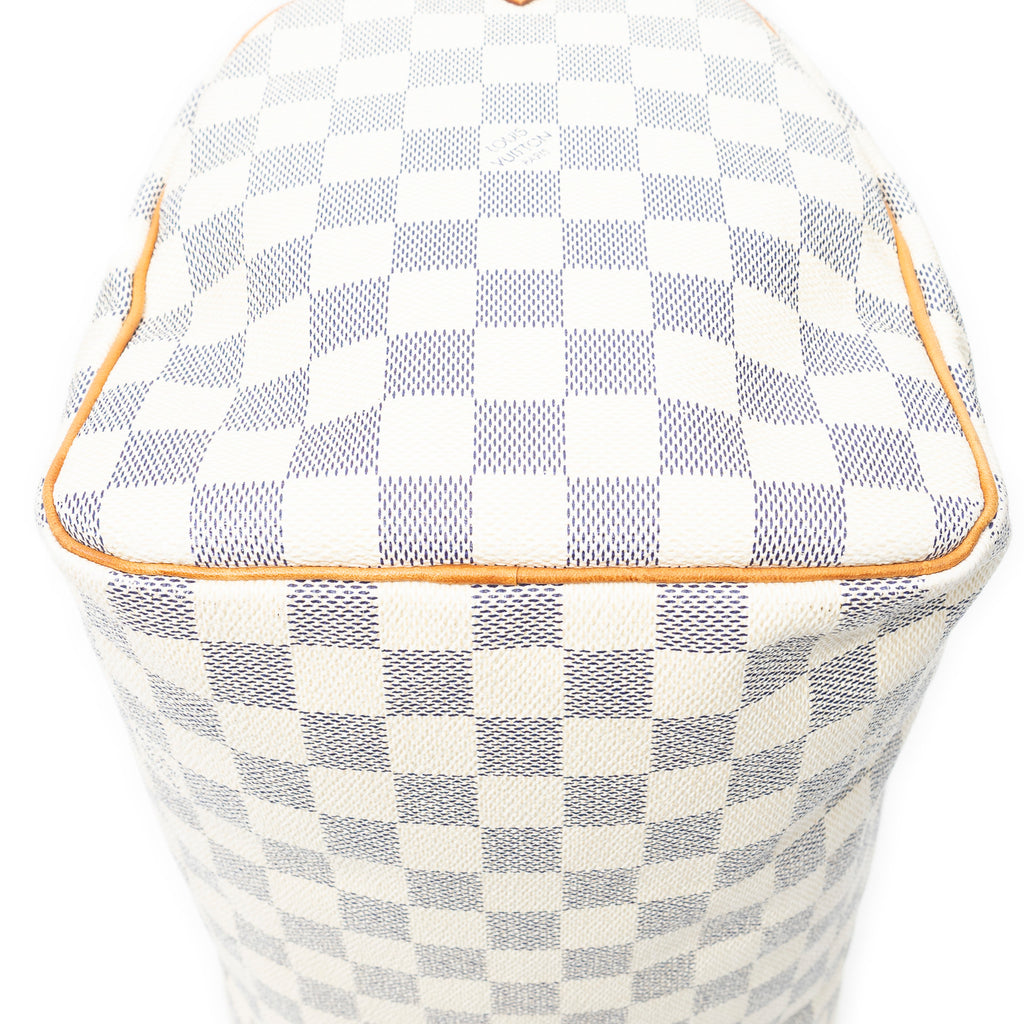 Handbag Speedy 30 Ivory Damier Azur