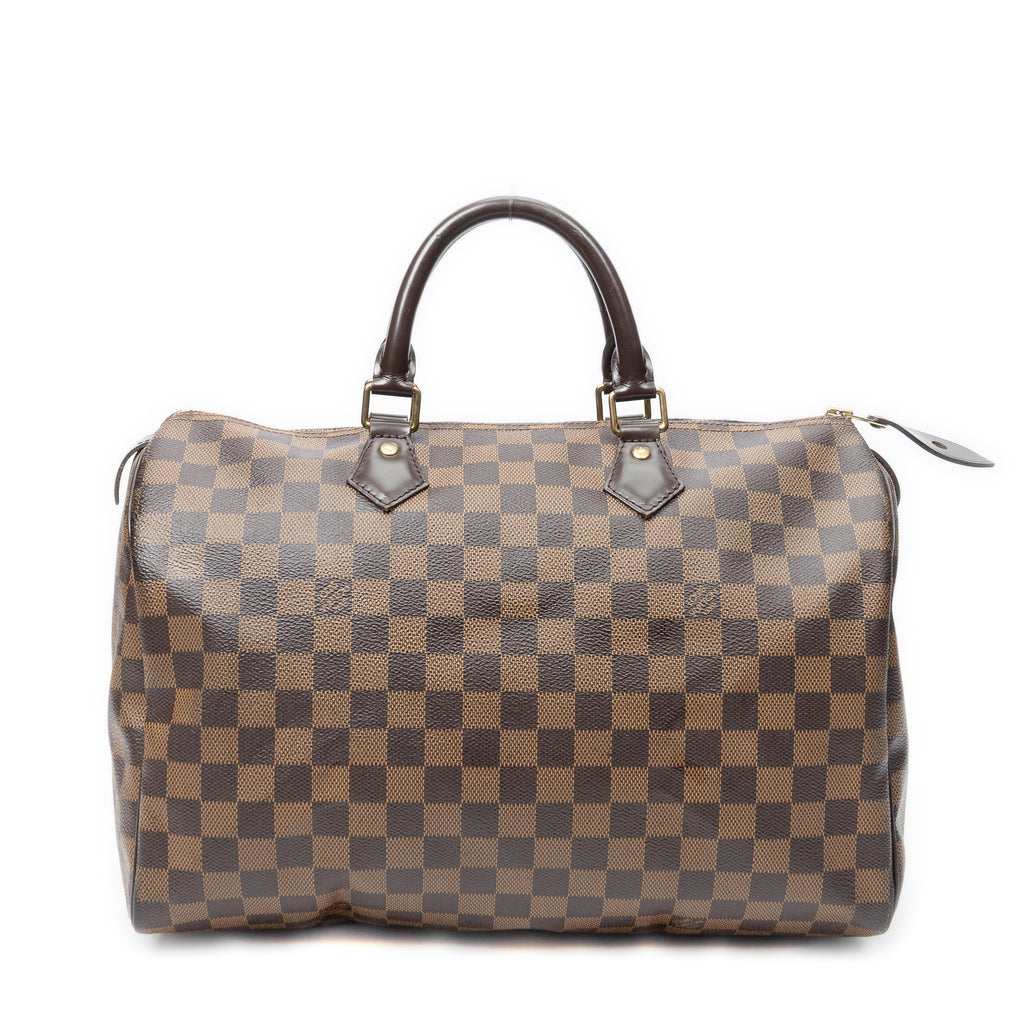 Handbag Speedy 35 Brown Damier Ebene