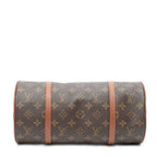 Handbag Papillon 30 Brown Monogram Canvas