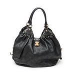 Shoulder Bag L Hobo Black Mahina Leather