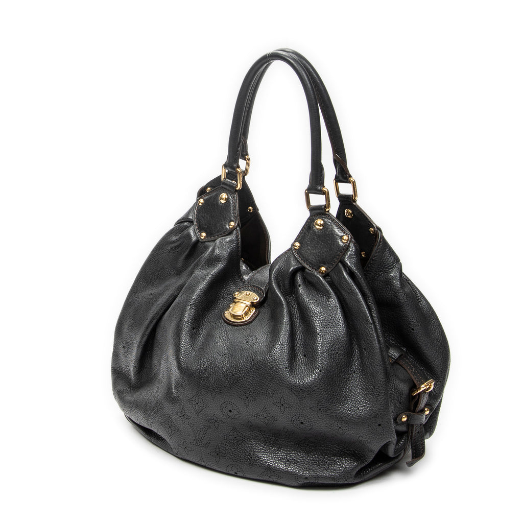 Shoulder Bag L Hobo Black Mahina Leather