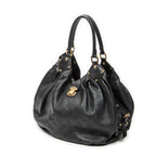 Shoulder Bag L Hobo Black Mahina Leather