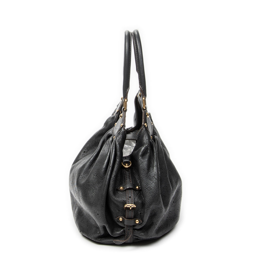 Shoulder Bag L Hobo Black Mahina Leather