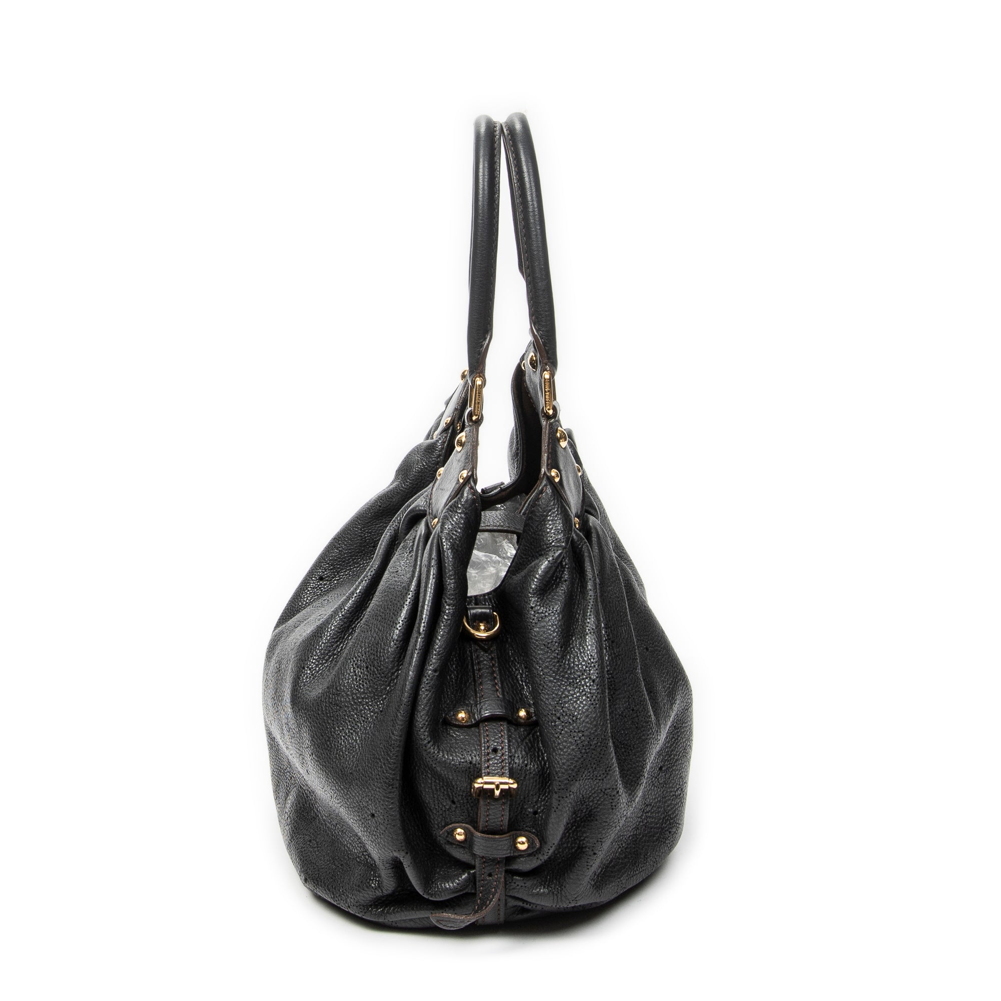 Shoulder Bag L Hobo Black Mahina Leather