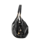 Shoulder Bag L Hobo Black Mahina Leather