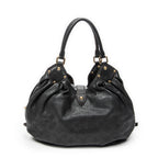 Shoulder Bag L Hobo Black Mahina Leather