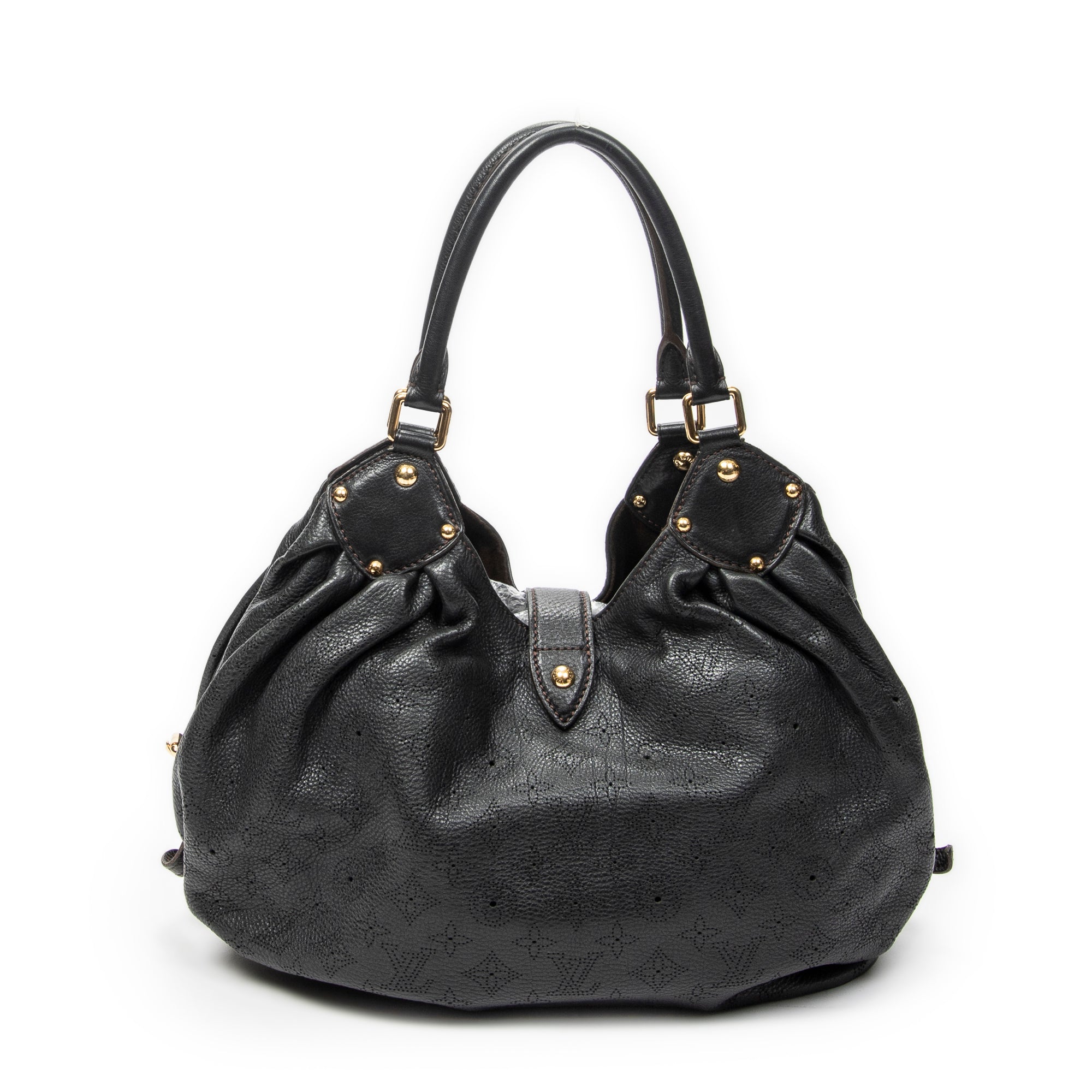 Shoulder Bag L Hobo Black Mahina Leather