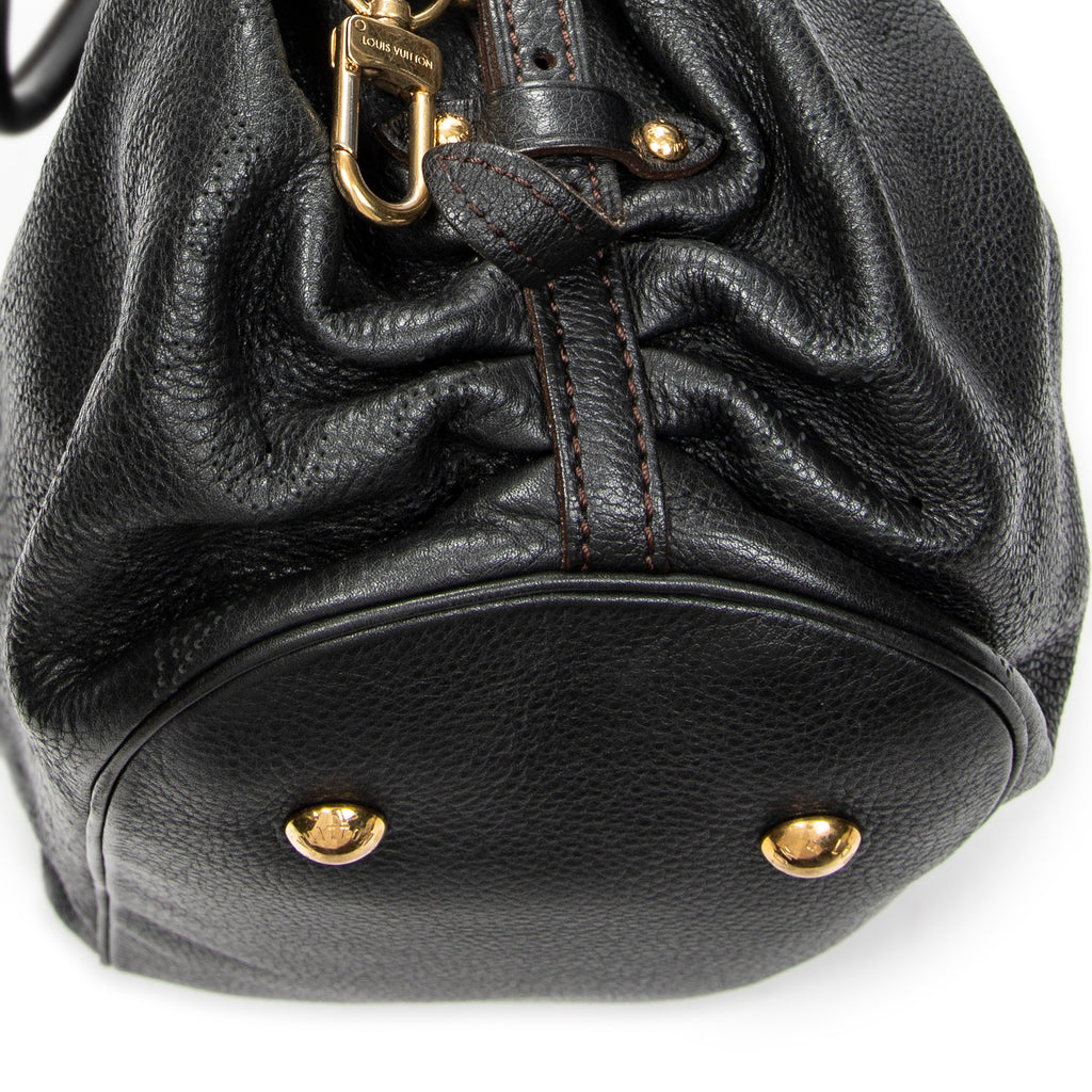 Shoulder Bag L Hobo Black Mahina Leather