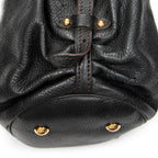 Shoulder Bag L Hobo Black Mahina Leather