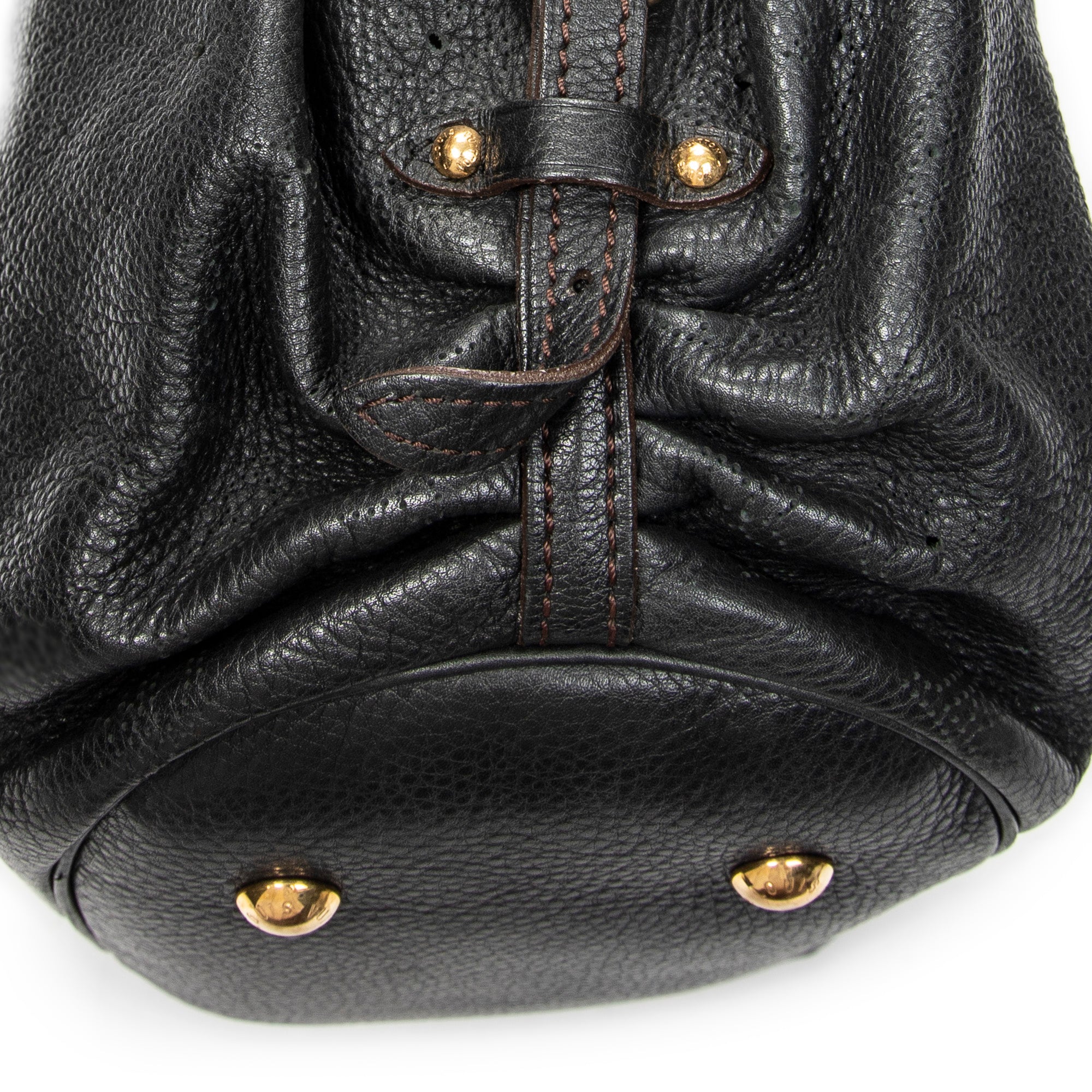 Shoulder Bag L Hobo Black Mahina Leather