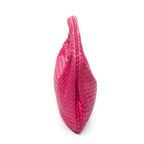 Shoulder Bag Veneta Hobo Fuchsia Pink Intrecciato Leather