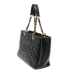 Shoulder Bag Grand Shopping Tote Black Quilted Caviar Leather