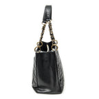 Shoulder Bag Grand Shopping Tote Black Quilted Caviar Leather