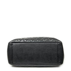 Shoulder Bag Grand Shopping Tote Black Quilted Caviar Leather